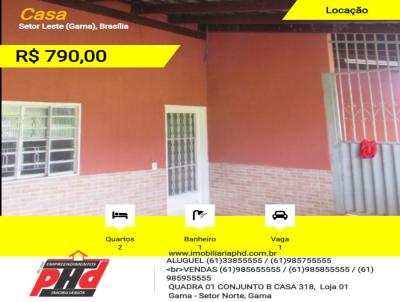 Casa para Locao, em Braslia, bairro Setor Leste (Gama), 2 dormitrios, 1 banheiro, 1 vaga