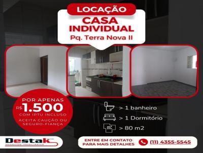 Casa para Locao, em So Bernardo do Campo, bairro Parque Terra Nova II, 1 dormitrio, 1 banheiro