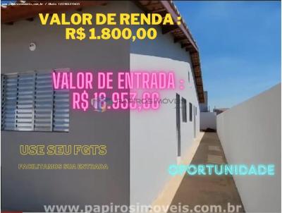 Casa para Venda, em Tatu, bairro Jardim Santa Rita de Cssia, 2 dormitrios, 1 banheiro, 1 vaga