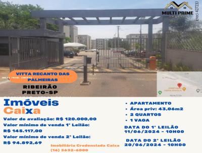 Apartamento para Venda, em Ribeiro Preto, bairro Jardim Diva Tarl de Carvalho, 2 dormitrios, 1 banheiro, 1 vaga