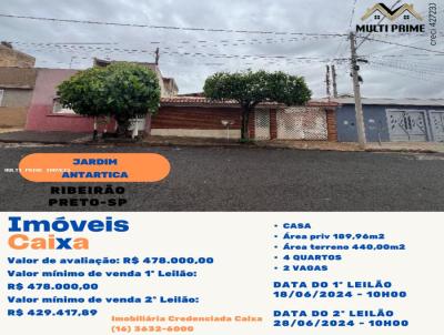 Casa para Venda, em Ribeiro Preto, bairro Jardim Antrtica, 4 dormitrios, 3 banheiros, 2 vagas