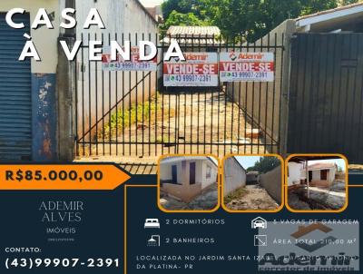 Casa para Venda, em Santo Antnio da Platina, bairro Jardim Santa Izabel, 2 dormitrios, 2 banheiros, 3 vagas