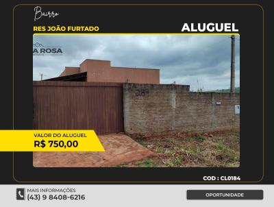 Casa para Locao, em Santo Antnio da Platina, bairro RES JOAO FURTADO, 2 dormitrios, 1 banheiro, 1 vaga