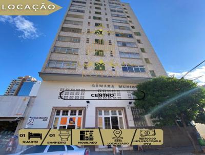 Apartamento para Locao, em Poos de Caldas, bairro Centro, 1 dormitrio, 1 banheiro