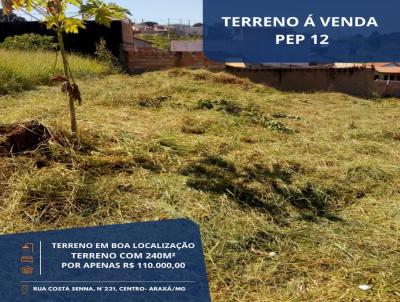 Terreno para Venda, em Arax, bairro PEP 12