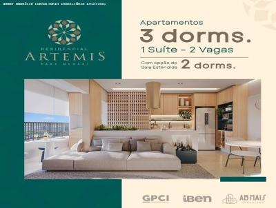 Apartamento para Venda, em Indaiatuba, bairro Park Meraki, 3 dormitrios, 1 sute, 2 vagas