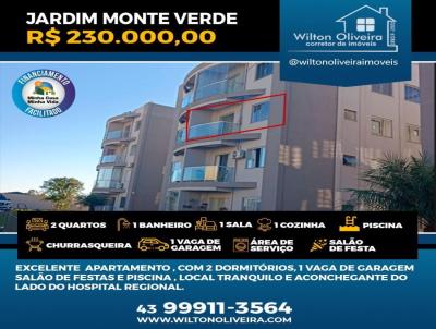 Apartamento para Venda, em Santo Antnio da Platina, bairro MONTE VERDE, 2 dormitrios, 1 banheiro, 1 vaga