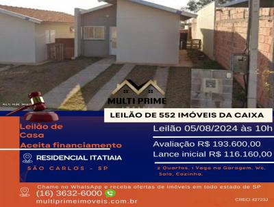 Casa para Venda, em So Carlos, bairro Conjunto Habitacional Residencial Itatiaia, 2 dormitrios, 1 banheiro, 1 vaga