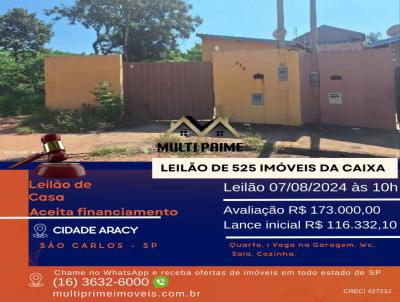 Casa para Venda, em So Carlos, bairro Cidade Aracy, 1 dormitrio, 1 banheiro, 1 vaga