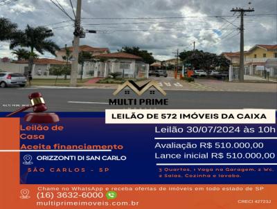 Casa para Venda, em So Carlos, bairro Parque Santa Felcia Jardim, 3 dormitrios, 2 banheiros, 1 vaga