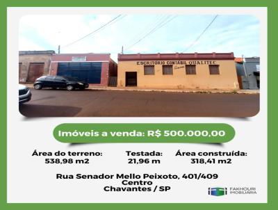 Comercial para Venda, em Chavantes, bairro Centro. Rua Senador Mello Peixoto