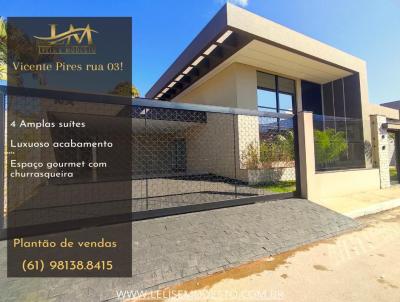 Casa em Condomnio para Venda, em RA XXX Vicente Pires, bairro Setor Habitacional Vicente Pires, 4 dormitrios, 5 banheiros, 3 sutes, 4 vagas