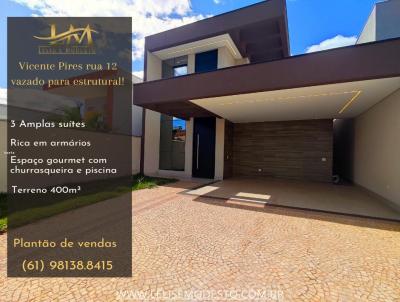 Casa em Condomnio para Venda, em RA XXX Vicente Pires, bairro Setor Habitacional Vicente Pires, 4 dormitrios, 6 banheiros, 4 sutes, 4 vagas