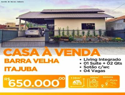Casa para Venda, em Barra Velha, bairro Itajuba, 3 dormitrios, 1 banheiro, 1 sute, 4 vagas