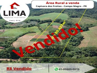 rea Rural para Venda, em Campo Magro, bairro Capivara dos Freitas