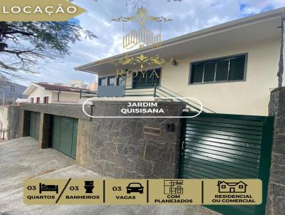 Casa para Locao, em Poos de Caldas, bairro Jardim Quisisana, 3 dormitrios, 3 banheiros, 1 sute, 3 vagas