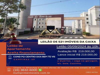 Apartamento para Venda, em Campinas, bairro Loteamento Residencial Parque dos Cantos, 2 dormitrios, 1 banheiro, 1 vaga