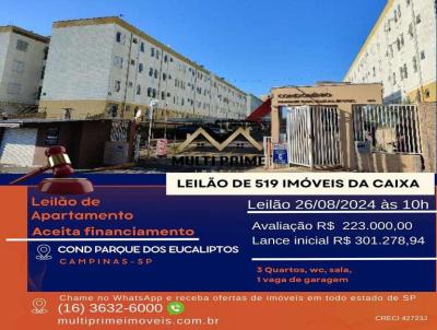 Apartamento para Venda, em Campinas, bairro Vila Padre Manoel de Nbrega, 3 dormitrios, 1 banheiro, 1 vaga