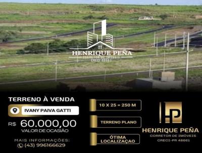 Terreno para Venda, em , bairro Ivany Paiva gatti