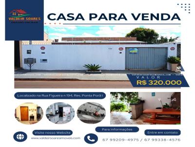 Casa para Venda, em Ponta Por, bairro Residencial Ponta Por I, 3 dormitrios, 2 banheiros, 4 vagas