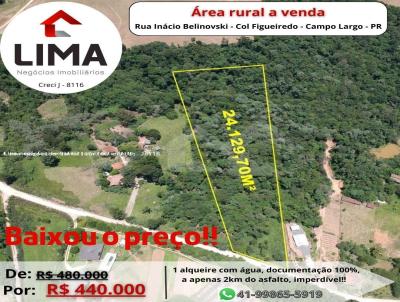 rea Rural para Venda, em Campo Largo, bairro Santa Nely