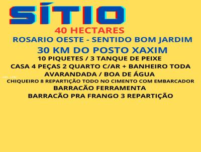 Stio para Venda, em Rosrio Oeste, bairro Bom Jardim