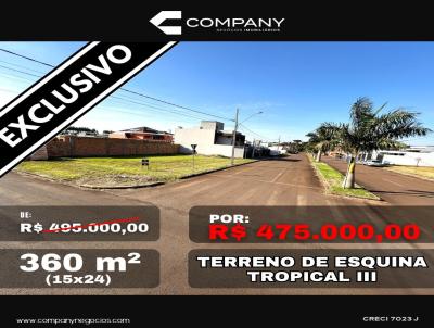 Terreno para Venda, em Cascavel, bairro Tropical III