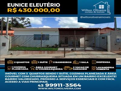 Casa para Venda, em Santo Antnio da Platina, bairro Eunice Eleotrio, 3 dormitrios, 3 banheiros, 1 sute, 2 vagas