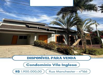 Casa em Condomnio para Venda, em Indaiatuba, bairro Vila Inglesa, 4 dormitrios, 5 banheiros, 4 sutes, 4 vagas