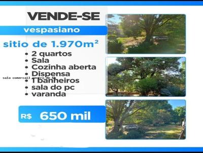 Stio para Venda, em Vespasiano, bairro parque jardim encantado, 2 dormitrios, 1 banheiro, 20 vagas