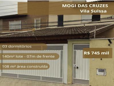Casa / Sobrado para Venda, em Mogi das Cruzes, bairro Vila Suissa, 3 dormitrios, 2 banheiros, 1 sute, 2 vagas