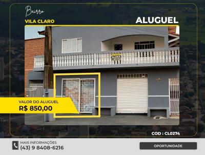 Comercial para Locao, em Santo Antnio da Platina, bairro VILA CLARO, 1 banheiro