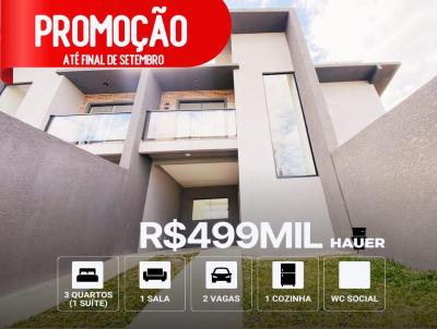 Sobrado para Venda, em Curitiba, bairro Hauer, 3 dormitrios, 3 banheiros, 1 sute, 2 vagas