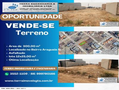 Terreno Urbano para Venda, em Guarant do Norte, bairro araguaia III