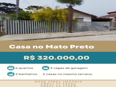 Casa para Venda, em So Bento do Sul, bairro Mato Preto, 4 dormitrios, 2 banheiros, 3 vagas