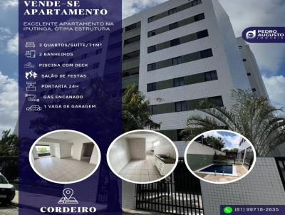 Apartamento para Venda, em Recife, bairro Iputinga, 3 dormitrios, 2 banheiros, 1 sute, 1 vaga