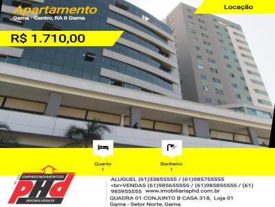 Apartamento para Locao, em RA II Gama, bairro Gama - Centro, 1 dormitrio, 1 banheiro