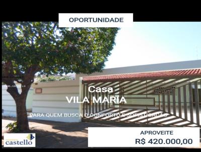 Casa para Venda, em Presidente Epitcio, bairro VILA MARIA, 3 dormitrios, 3 banheiros, 1 sute, 2 vagas