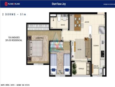 Apartamento 2 dormitrios para Venda, em So Bernardo do Campo, bairro Jardim Olavo Bilac, 2 dormitrios, 1 banheiro, 1 vaga