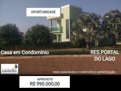 Casa em Condomnio para Venda, em Presidente Epitcio, bairro RES.PORTAL DO LAGO, 3 dormitrios, 1 banheiro, 3 sutes, 4 vagas