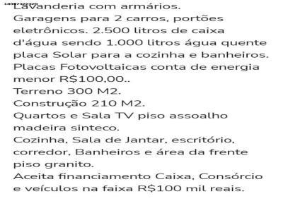 Casa para Venda, em Araatuba, bairro Dona Amlia, 3 dormitrios, 3 banheiros, 1 sute, 2 vagas