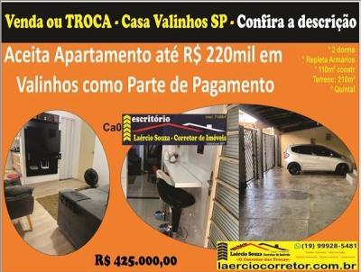 Casa para Venda, em Valinhos, bairro Jardim Centenrio, 2 dormitrios, 1 banheiro, 2 vagas