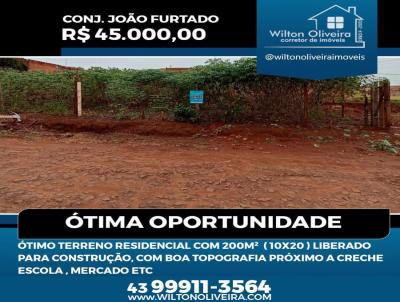 Terreno para Venda, em Santo Antnio da Platina, bairro Conj. Joo Furtado