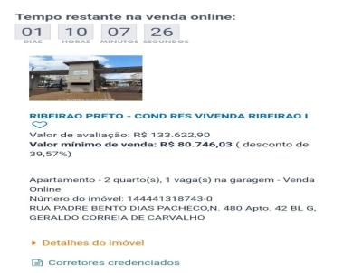 Apartamento para Venda, em Ribeiro Preto, bairro Jardim Herculano Fernandes, 2 dormitrios, 1 banheiro, 1 vaga