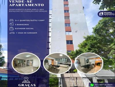 Apartamento para Venda, em Recife, bairro Graas, 4 dormitrios, 3 banheiros, 1 sute, 1 vaga