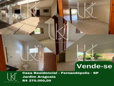 Casa para Venda, em , bairro Jardim Araguaia, 3 dormitrios, 2 banheiros, 2 vagas