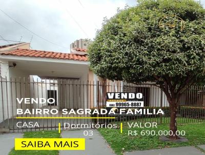 Casa para Venda, em Rondonpolis, bairro Parque Sagrada Famlia, 3 dormitrios, 3 banheiros, 1 sute, 2 vagas