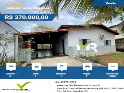 Casa para Venda, em Caldas Novas, bairro Jardim dos Turistas, 3 dormitrios, 1 banheiro, 1 sute, 3 vagas