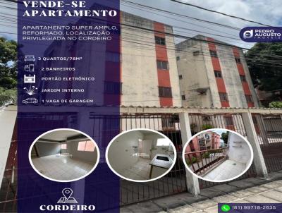 Apartamento para Venda, em Recife, bairro Cordeiro, 3 dormitrios, 2 banheiros, 12 vagas