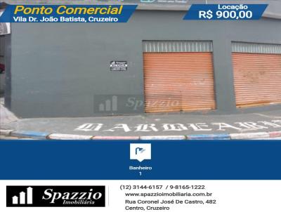 Ponto Comercial para Locao, em Cruzeiro, bairro Vila Dr. Joo Batista, 1 banheiro